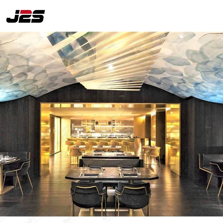 Custom American Panama brushed plated Stainless steel pizza restaurant sofa table and chair furniture for bar cafe