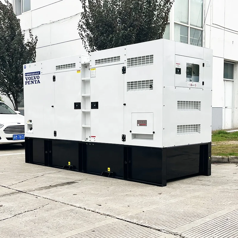New 60hz silent type powered with Volvo penta engine TAD1651GE soundproof 600kva 500kw diesel generator set
