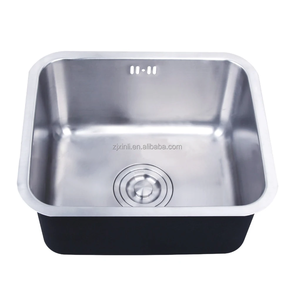 X26204 SUS304 Stainless Steel Material 40*35CM Size Of Under Mounted Single Bowl Kitchen Sink