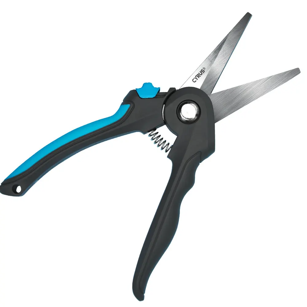 Professional Lock And Spring Design  Stainless Steel Gardening Straight Blade Pruner Shears