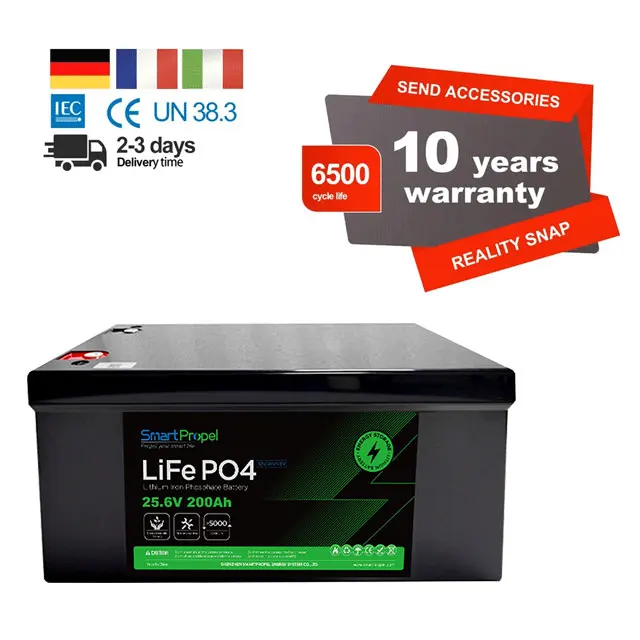 lifepo4 24v 200ah lithium battery solar 5kw off grid home system 12v 24v 100ah 150ah 200ah lithium ion battery