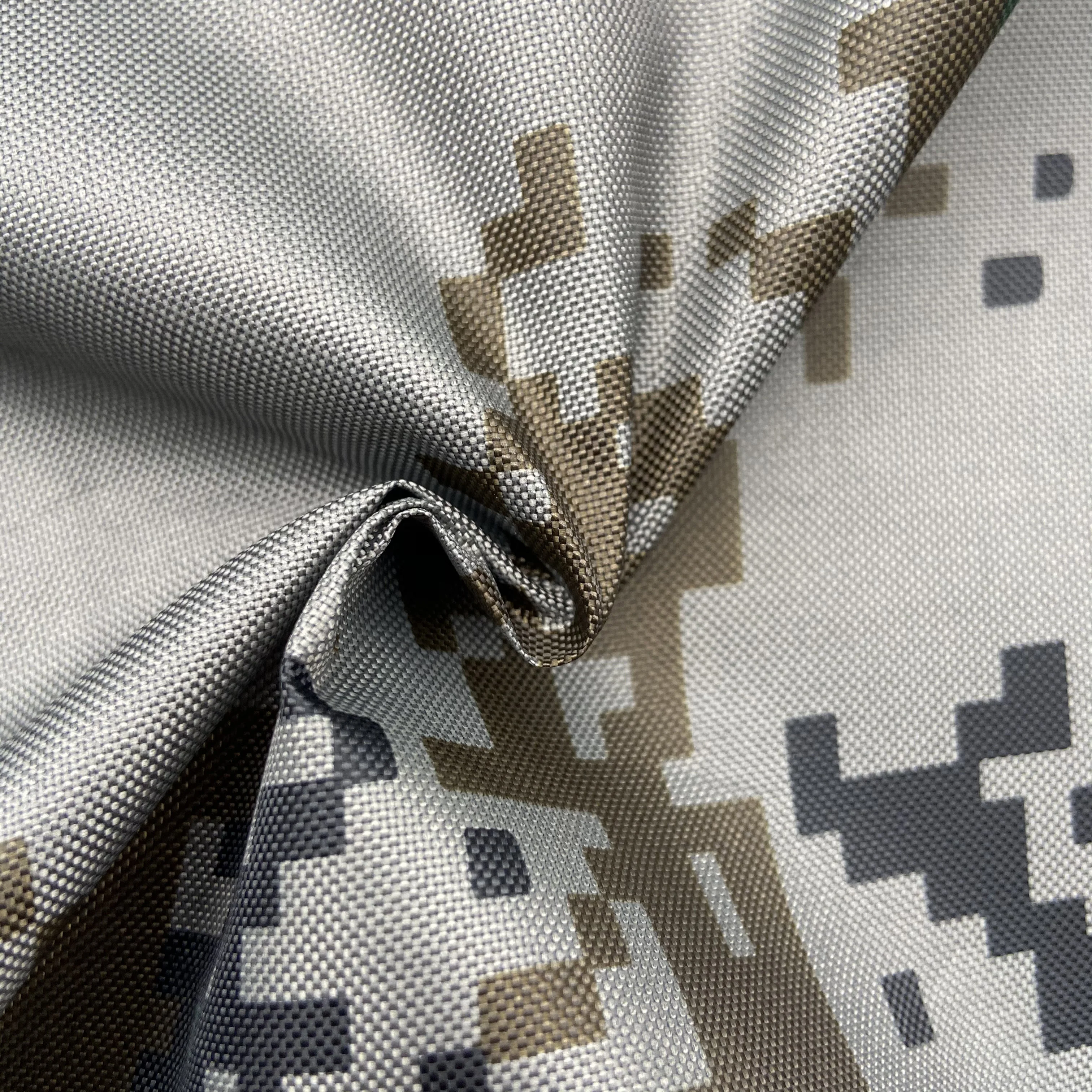 china textiles fabric Printing Waterproof Silver Coating 420D customizable parachute 150d camouflage fabric