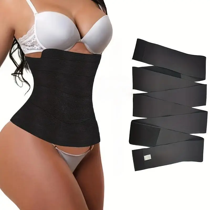 Women WaistBand Wrap Trainer Trimmer Belt Waist Shaper Slimming 10cm*5M Body Shaper Tummy Wrap Waist Trainer