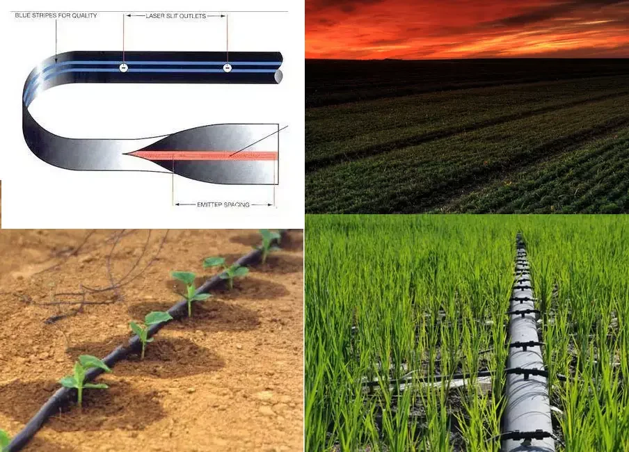 Production line of embedded continuous strip drip irrigation belt   Continuous strip drip irrigation belt