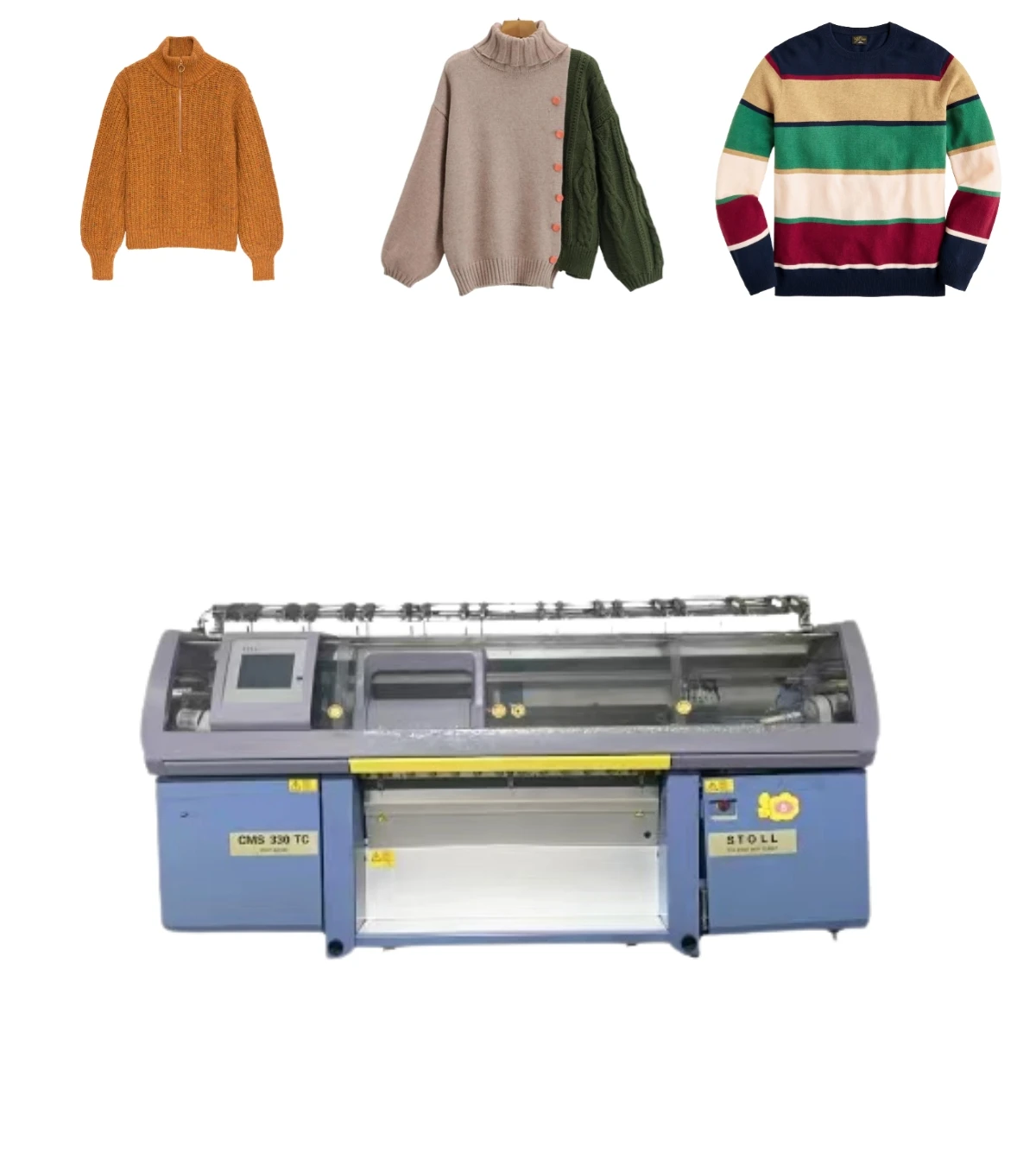 second hand E7.2 automatic sweater Needles Spare Parts Cms 530 okc Stoll flat knitting Machine  Maquina Retilinea Stoll