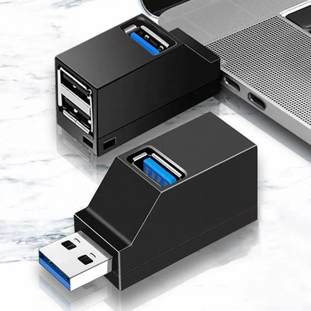 USB 3.0 HUB Adapter Extender 3 Ports USB Hub High Speed Data Transfer USB Splitter Docking Station for PC Laptop