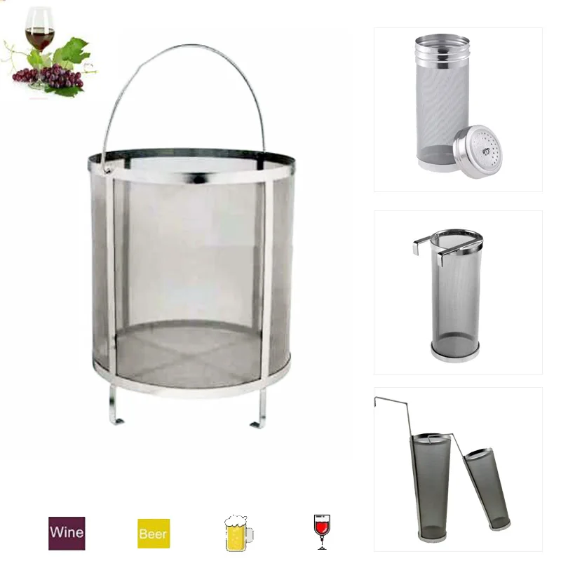 China Manufacturer Custom Stainless Steel Mesh Basket Home Barrel Dry Hopper Beer Brewing Filter