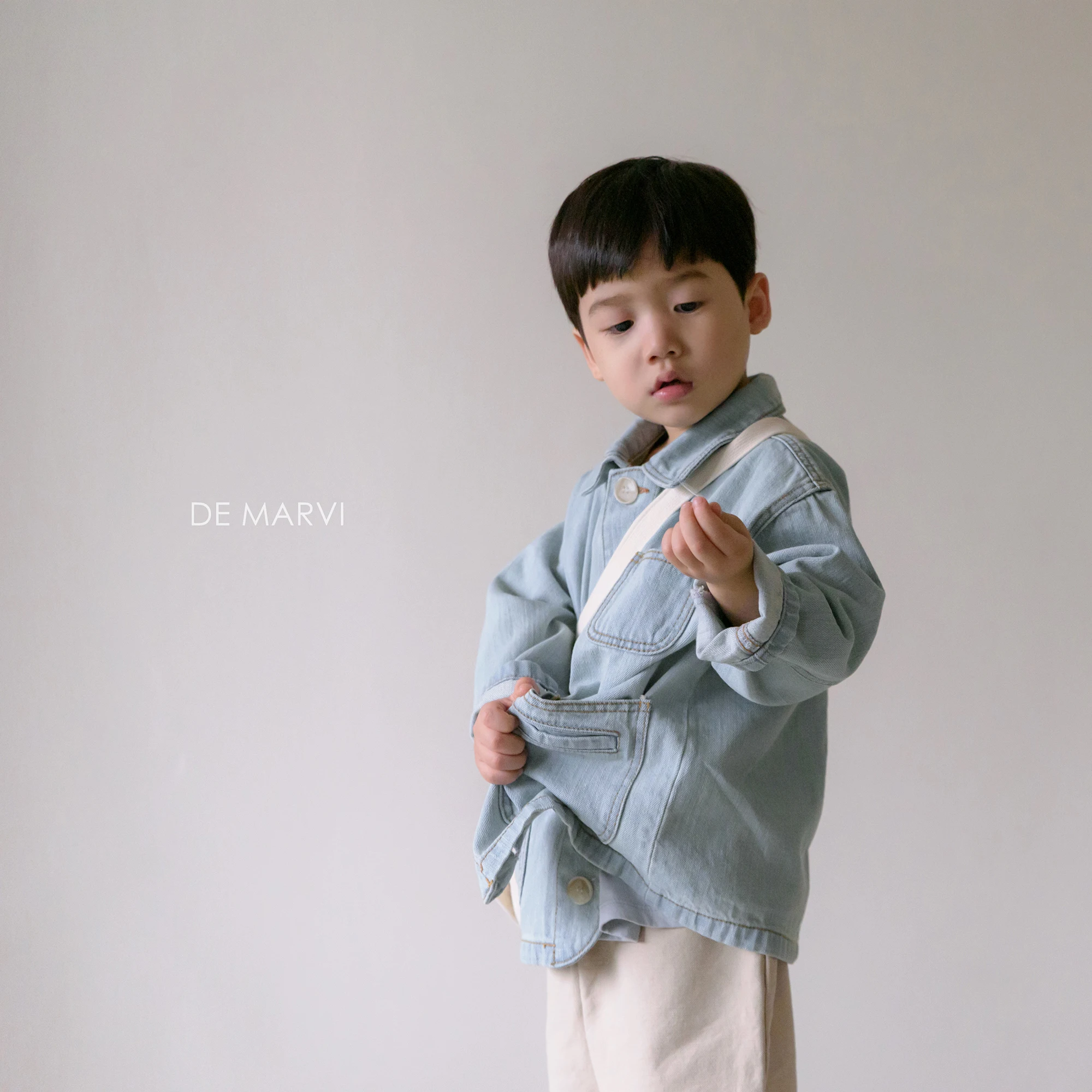 DE MARVI Children Toddler Spring Casual Cotton Denim Jackets Girls Boys Clothing Korean Fashion MADE IN KOREA