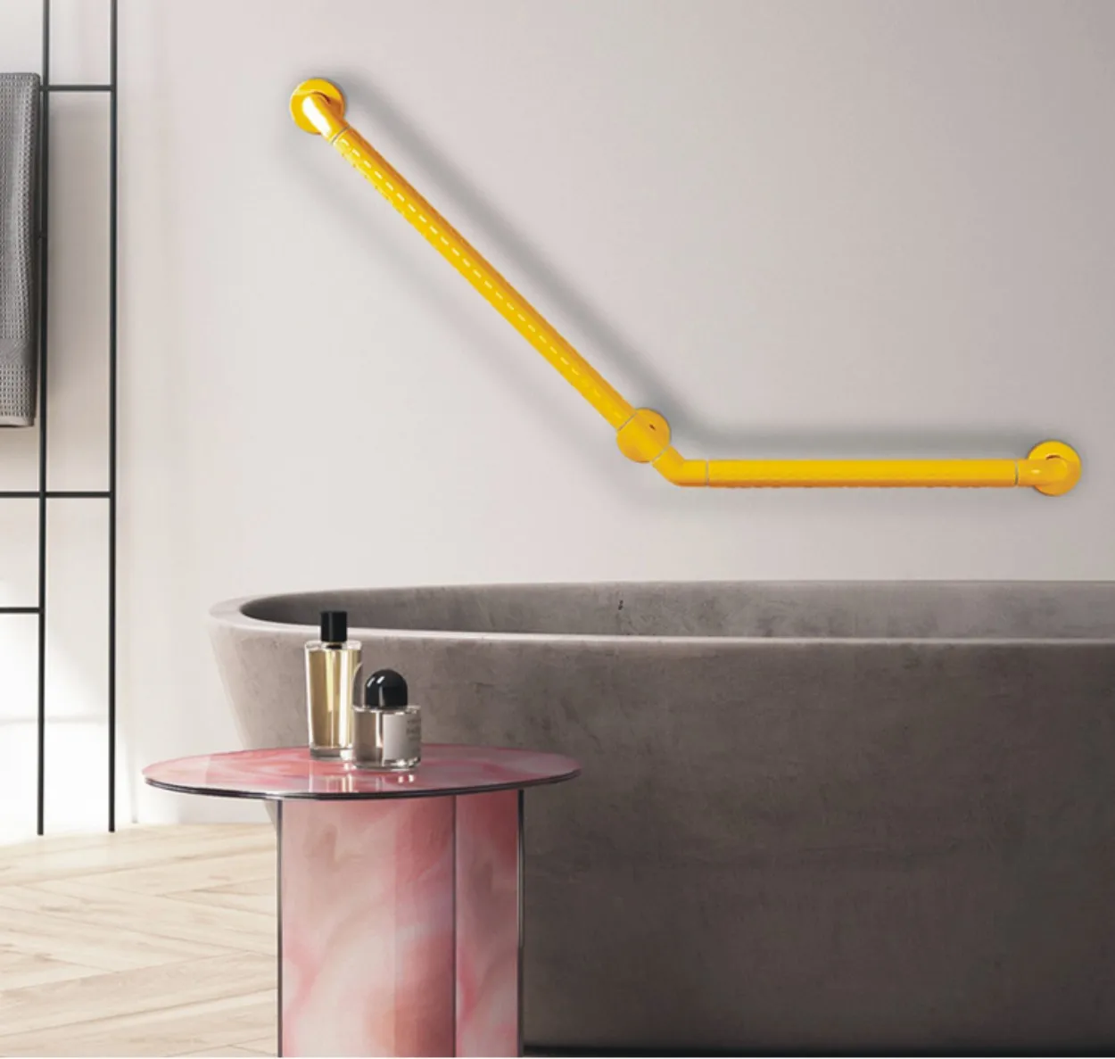 Wholesale Safety Bathroom Accessories ABS Stainless Steel Grab Bar Safety Disabled Handrail for Barrier-Free Toilet