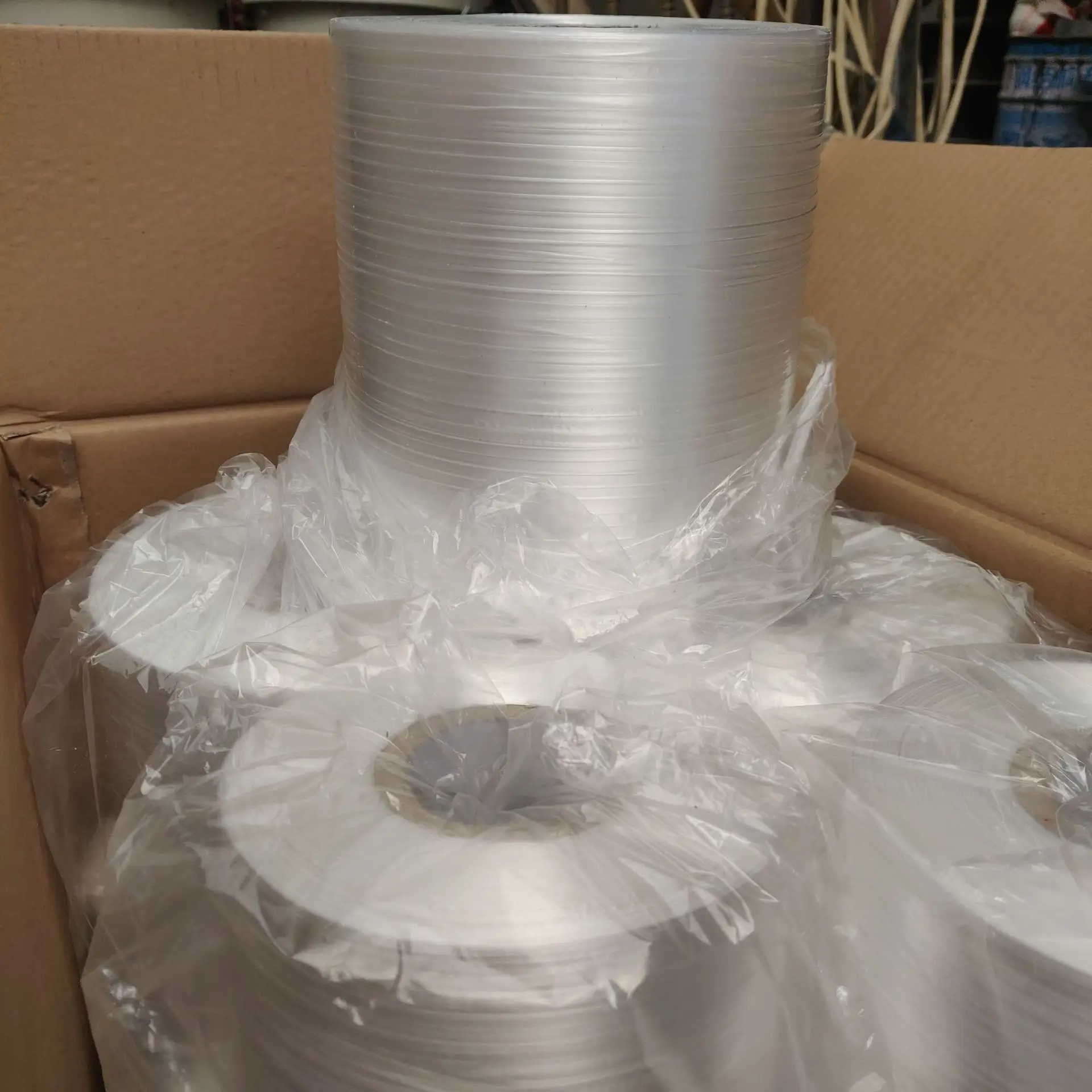 PE Tying Tape for paper carton box bundling strapping machine