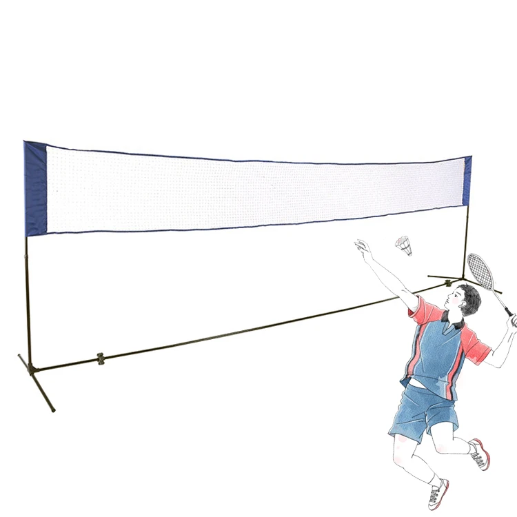 Factory Direct Sell Adjustable Height Customize Foldable Portable Badminton Net Stand Size For Outdoor