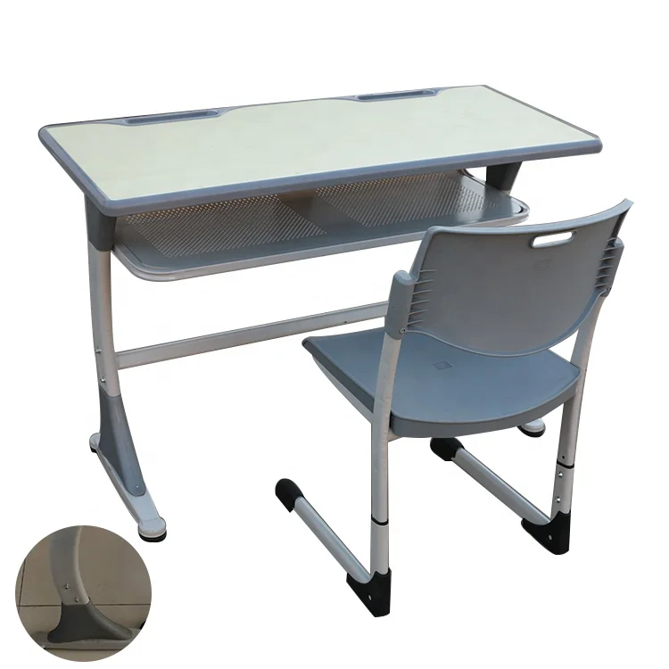 2 seats kid study middle student study desk and chair sets for classrooms