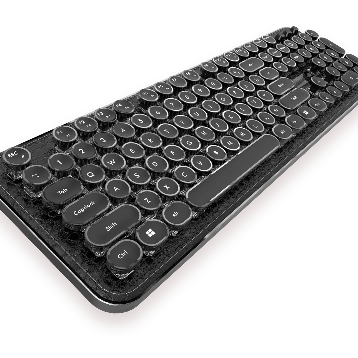 The latest full size Mechanical Luminous Gaming Keyboard with leather on surface in factory wholesale
