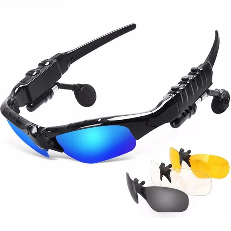 
Fashion Smart sunglasses Polarized Glasses portable Wireless earphone microphone MP3 Sports Sunglasses 