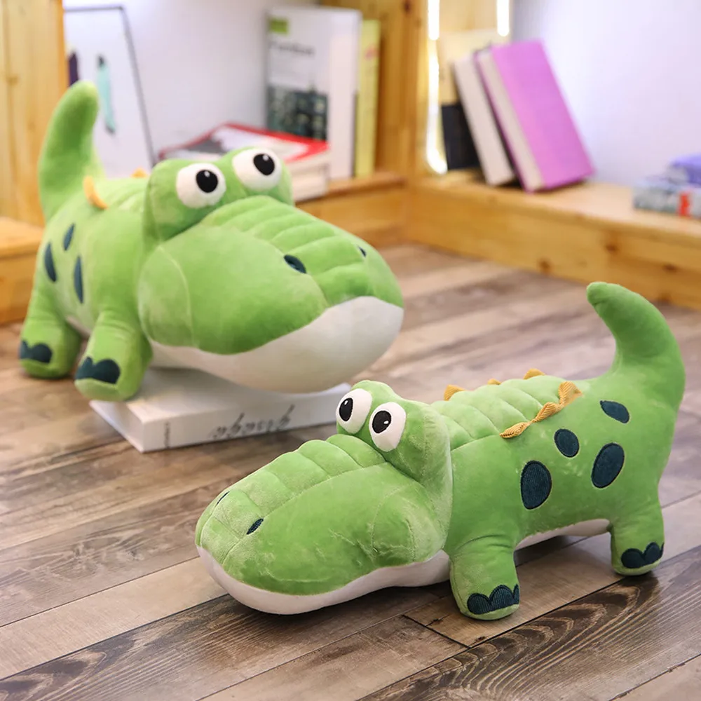 Factory Supply Soft Custom cute kawaii squishy Jumbo plush toy crocodile stuffed animal shaped pilloodile pillow plush crocw