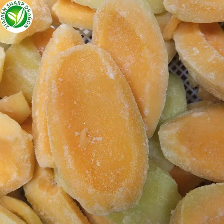 IQF Frozen Hamigua Cantaloupe balls Cucumis Melo Honeydew Golden Yellow Green Winter Sweet Hami Dore Melon Fruit Ripe ha mi gua