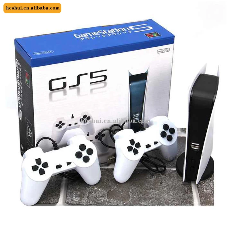GS5 TV Console Retro Handheld Game Player Built in 200 Classic Games 8 Bit AV Output With Dual Wired Controllers