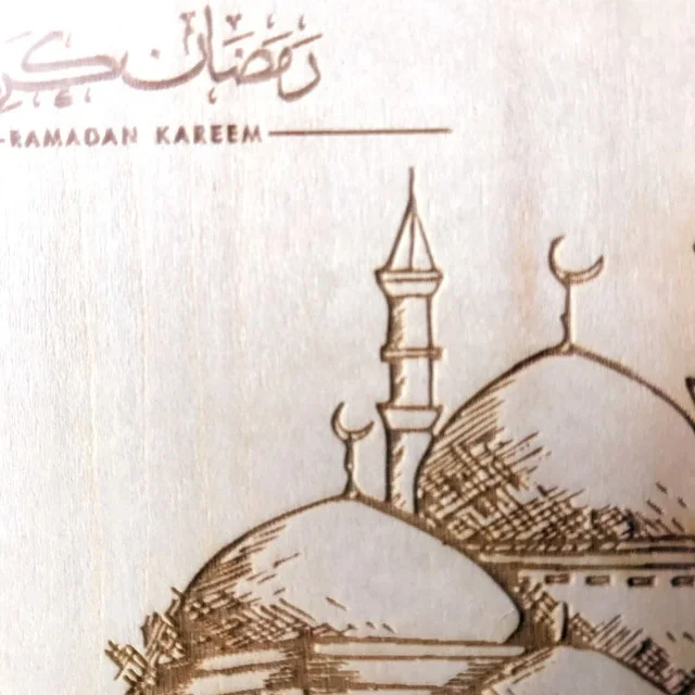 DIY Ramadan Mubarak Muslim EID Home Door Hanging Decoration Pendant Umrsh Wooden Hollow Ornament Crafts Islam Gifts