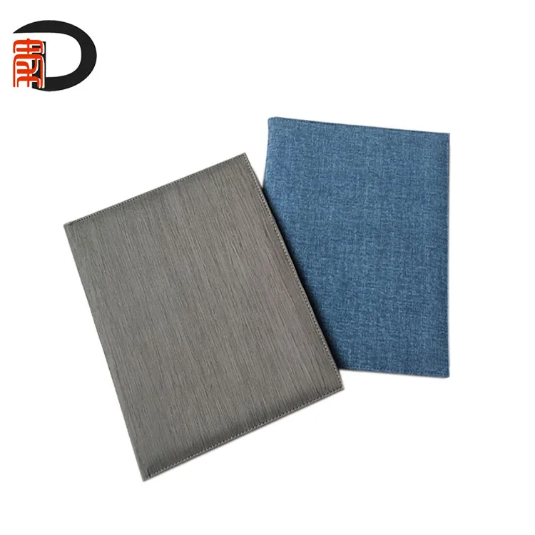 A4/A5 conference organiser manufacture PU leather portfolio file folder with custom logo