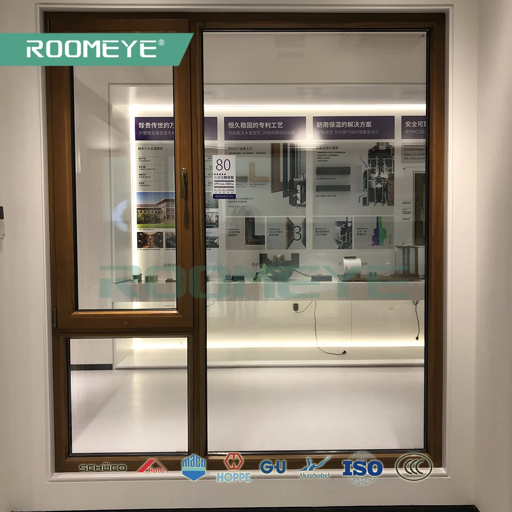 German system aluminum wood window