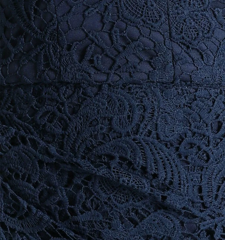 Plus Size Fat Elegant Dark Blue Women Evening Dresses Mother Of The Bride Clothing Party Overlay Lace Evening Dress.jpg
