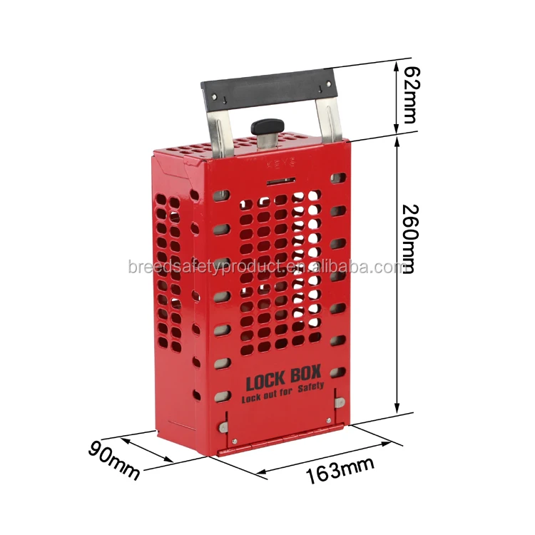 Factory Supply Metal Lockout Station Loto Lockout Box for Padlock and Keys Management