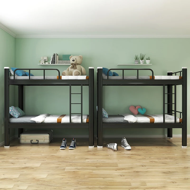 Modern Metal Loft Bunk Bed with Desk for Home School and Dormitories