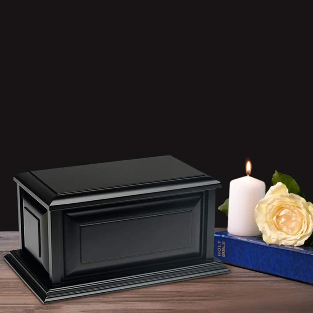 Perfect Memorials Large Traditional Cherry Wood Cremation Urn