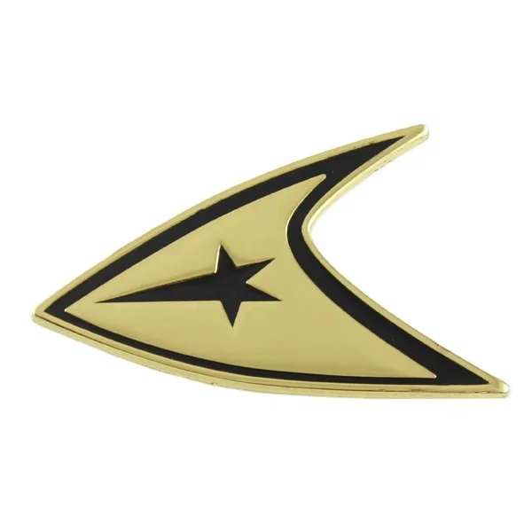 gold pin badge /round lapel pin for assurance company