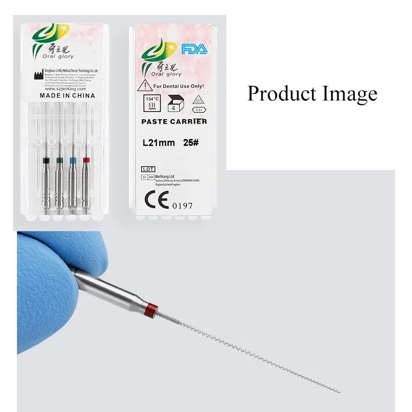 Medical high quality stainless steel assorted  Paste Carriers rotary files with dental handpiece