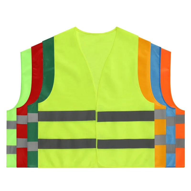 Sleeveless Safety High Visibility Reflective Construction Work Uniforms Engineer Safety Vest