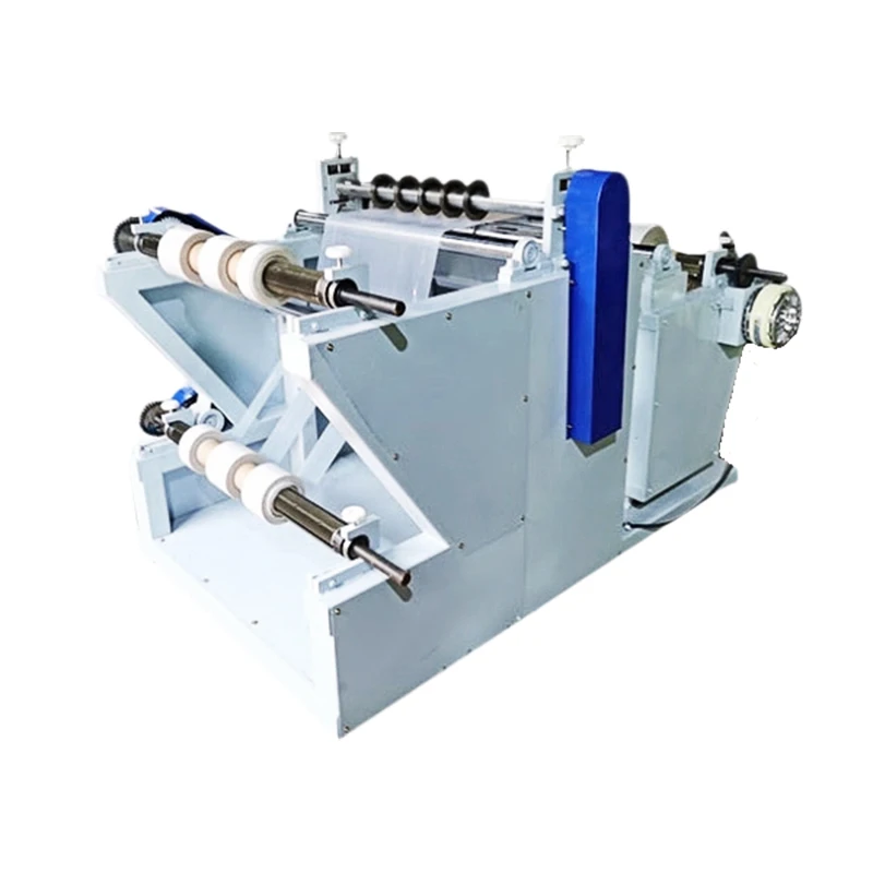 Automatic PLC Controlled Roll Paper rewinder Film Slitting and Rewinding Machine