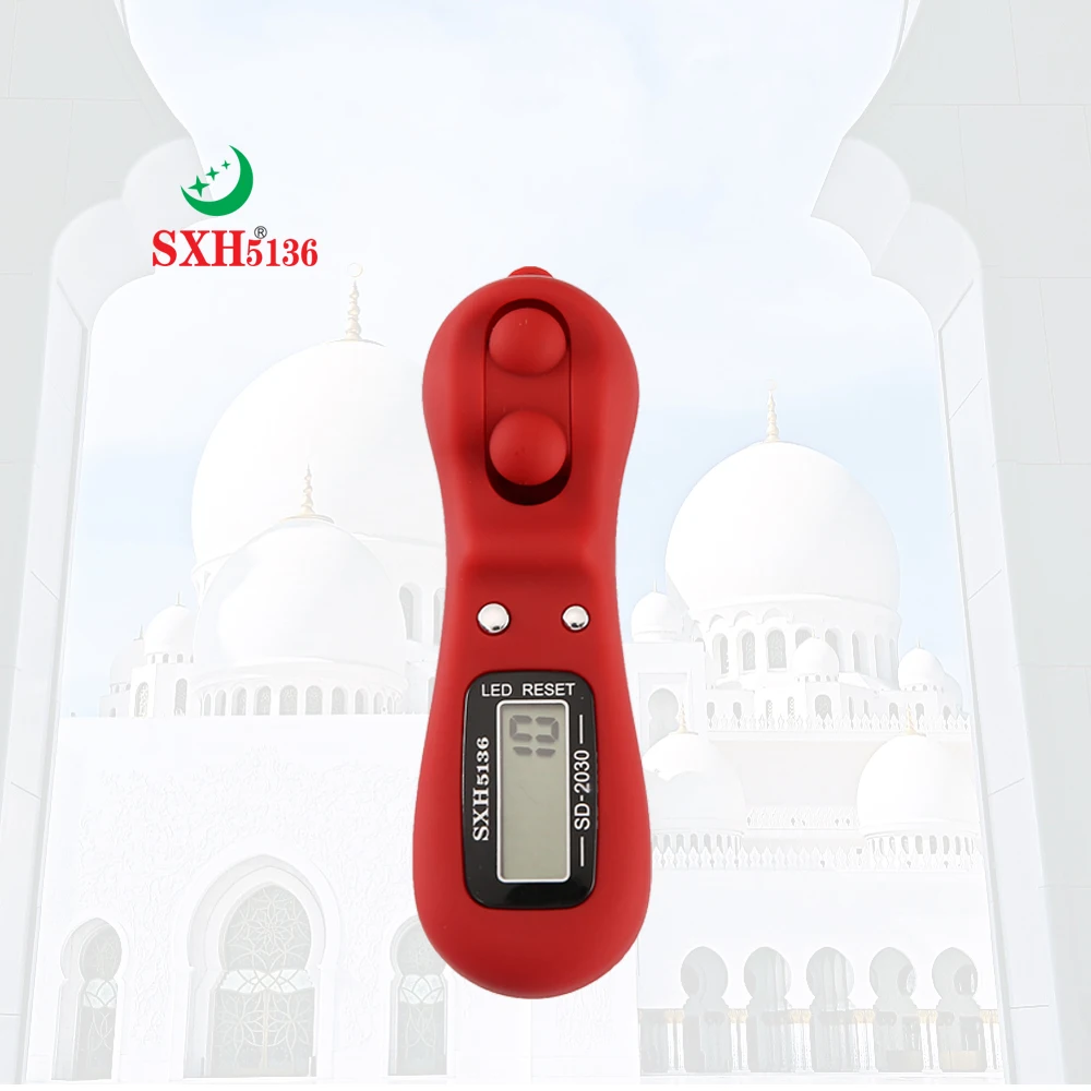 SXH5136 Factory Wholesale Electronics Digital Tally Counter with LED  Original Tasbeeh Digital Silicon Case Bead Rosary 2030P