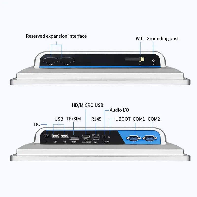 Hot Sell 15.6 Fanless Industrial computer I7 I5 I3 IP65 Embedded Capacitance Touch Screen Android Industrial all in one Panel Pc