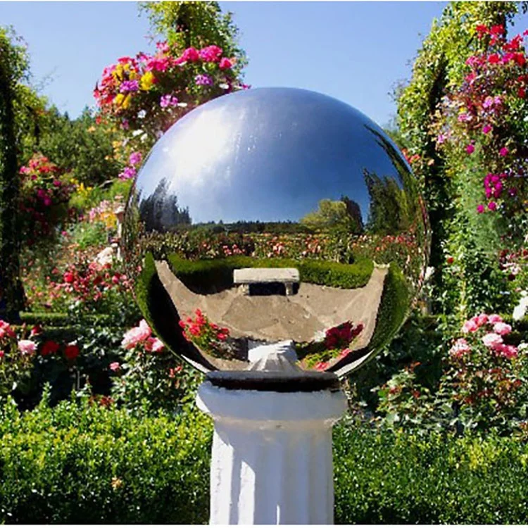 350mm 35cm Stainless Steel Hollow Garden Gazing Ball Large Metal Globe