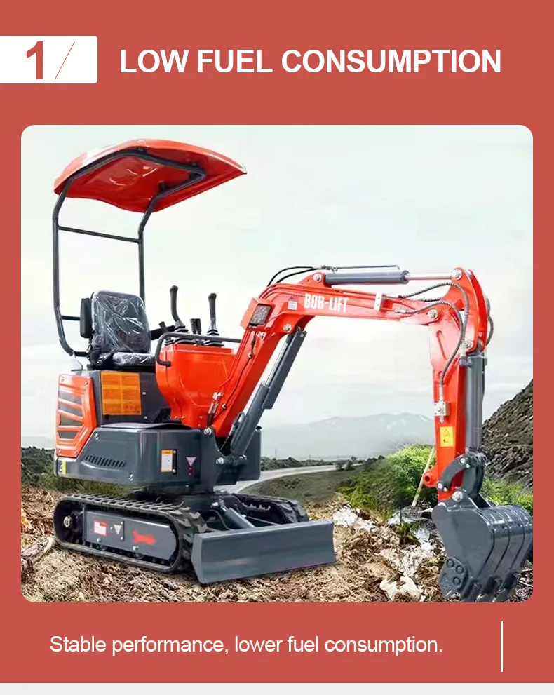 China factory High quality new mini excavator micro digger household small 1.2 ton mini excavator