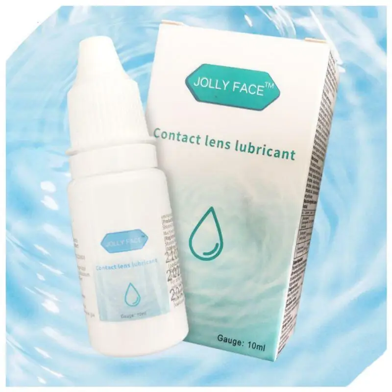 Jolly Face 10ml Squeeze Lubricant Contact Lens Solution Refresh Color Eye Drops