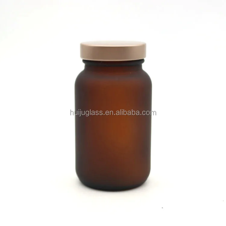 Широкий рот 100CC 120cc таблеточная добавка стеклянная бутылка с внутренней резьбой 100 мл для здоровья