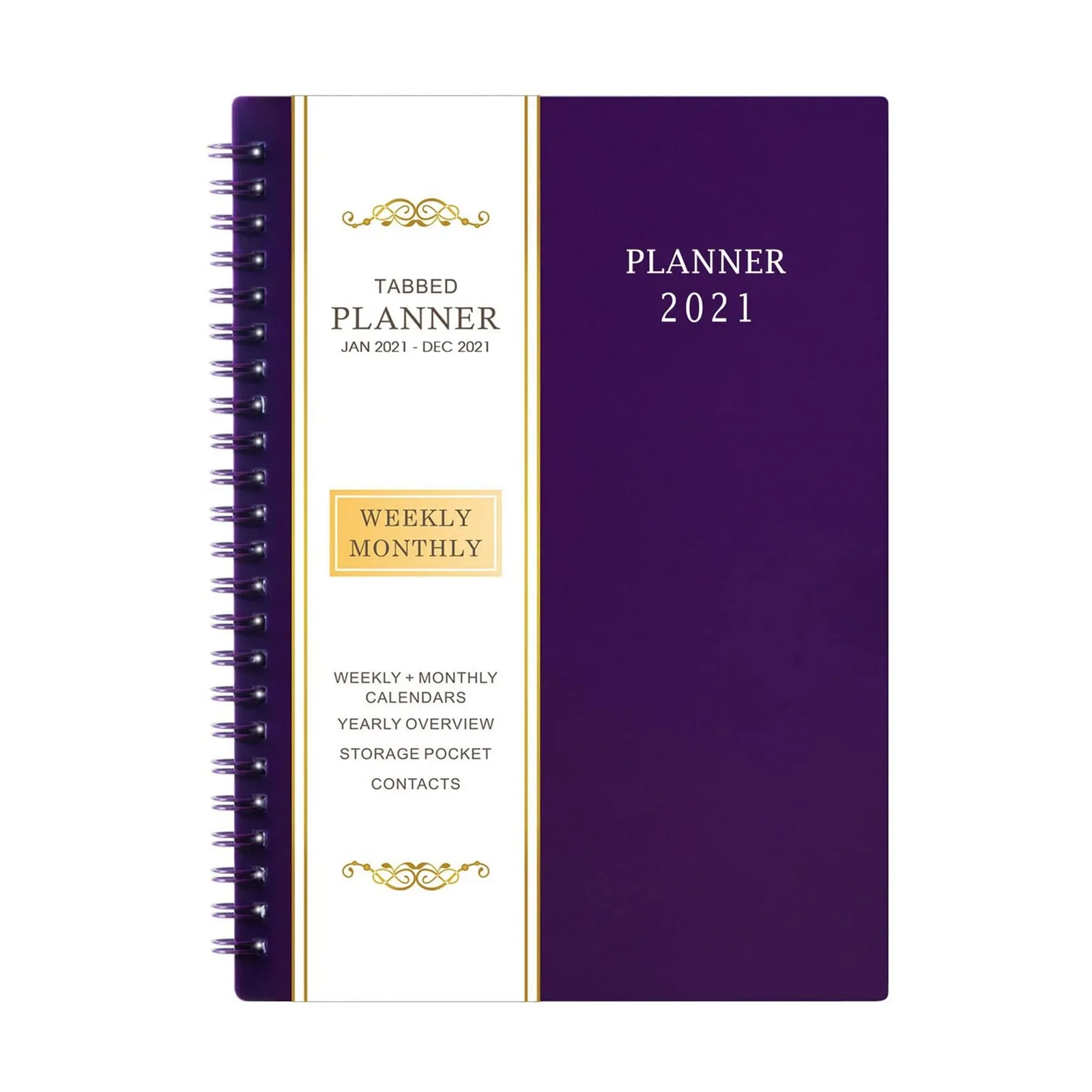 Оптовая продажа, еженедельный ежемесячный планировщик в гибкой обложке, 2021