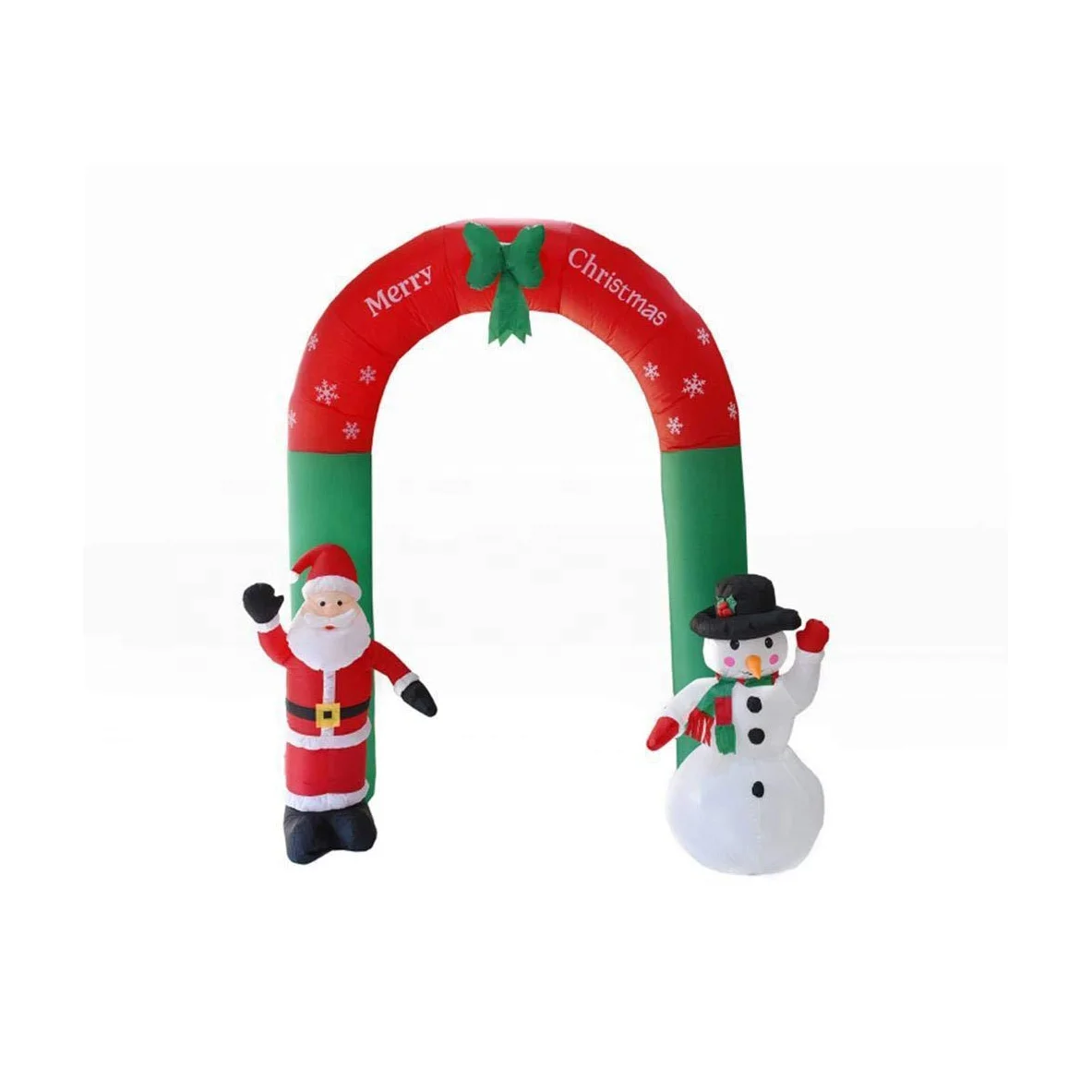 Hot sale Christmas decoration supplies Santa Claus inflatable door outdoor for yard party decoration