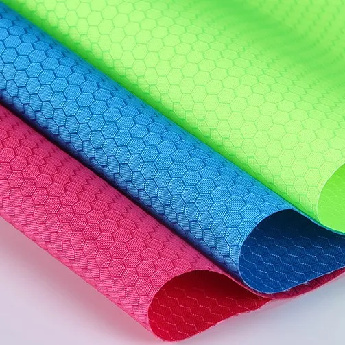 210D honeycomb oxford fabric with PU coated for bags