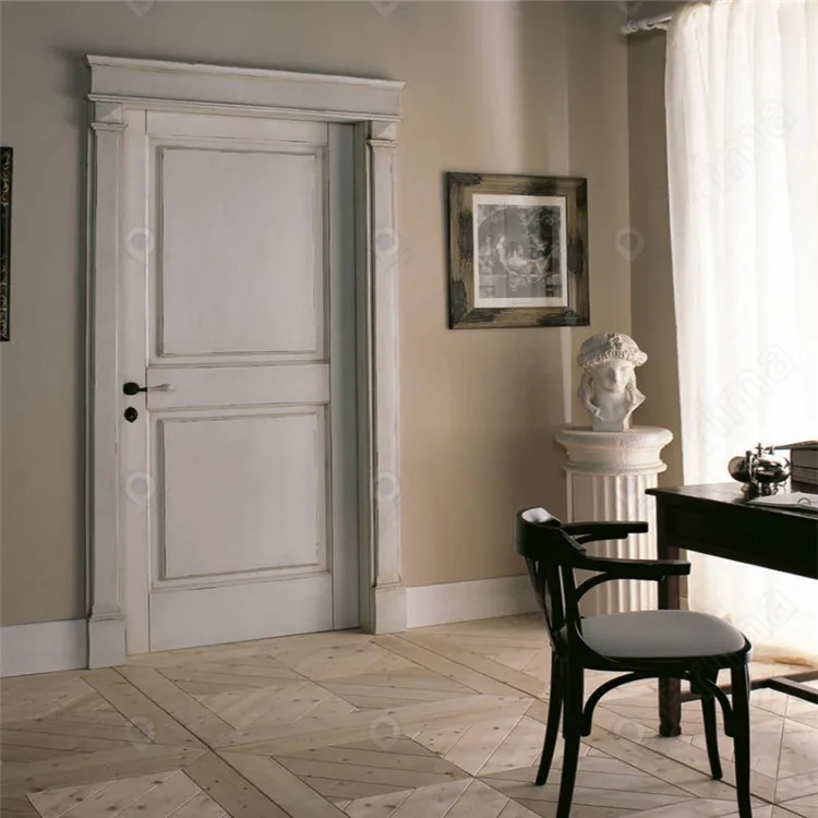 Prima Traditional MDF Solid Wood Doors Top Quality Melamine Door Interior Soundproof for Residential