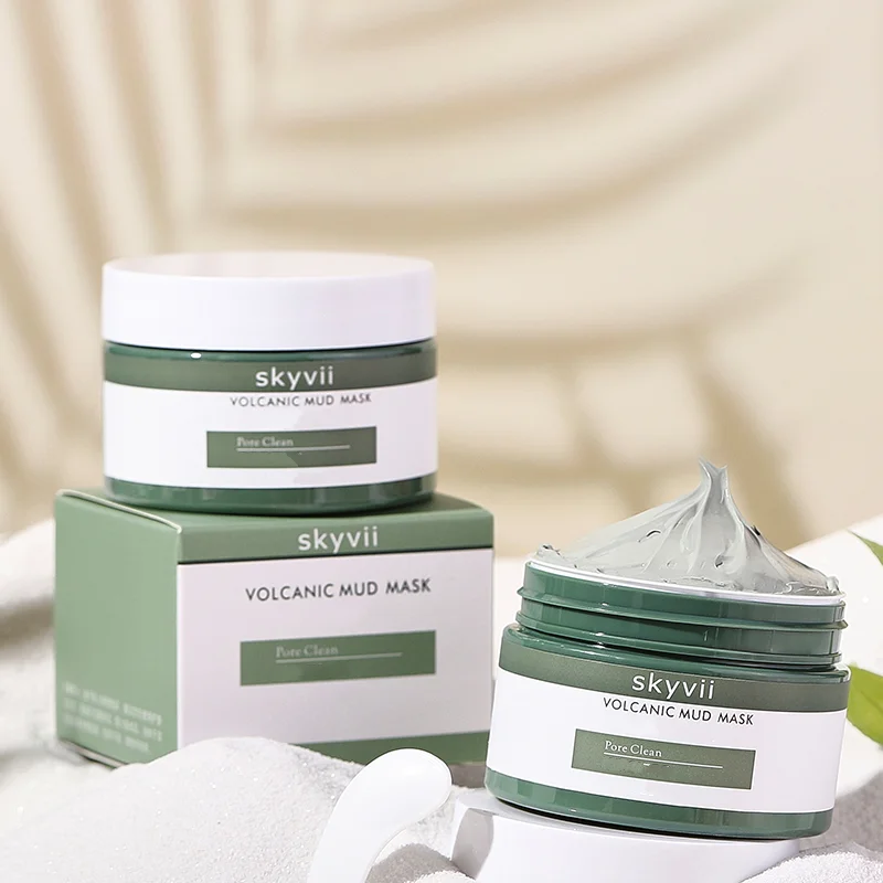 skyvii Wholesale Private Label Mud Film Cleaning Facial Mask Deep Cleaning Pore Blackhead Remover Face Mask Clay