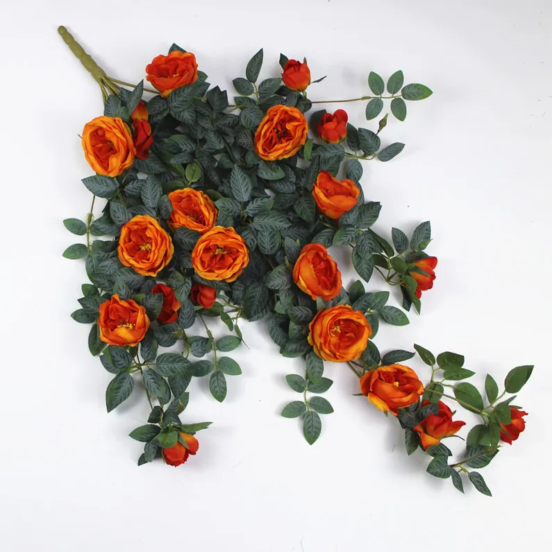 Promotion Price Cheap Wholesale Artificial Flower rose vine hanging