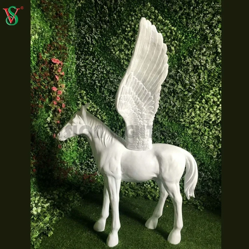 Zoo Theme Park Outdoor Decor 5 years Warranty Fiberglass Resin Horse Statue Motif Sculpture Light