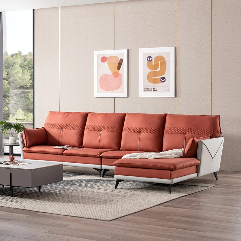 Modern Home Furniture Set Fashion Design Couch Living Room Fabric sofa sectional