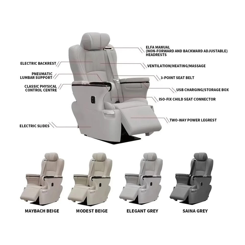 Manufacturer Electric Swivel Mercedes Benz Back Seat Custom VIP Luxury Comfort Car Interior Seats