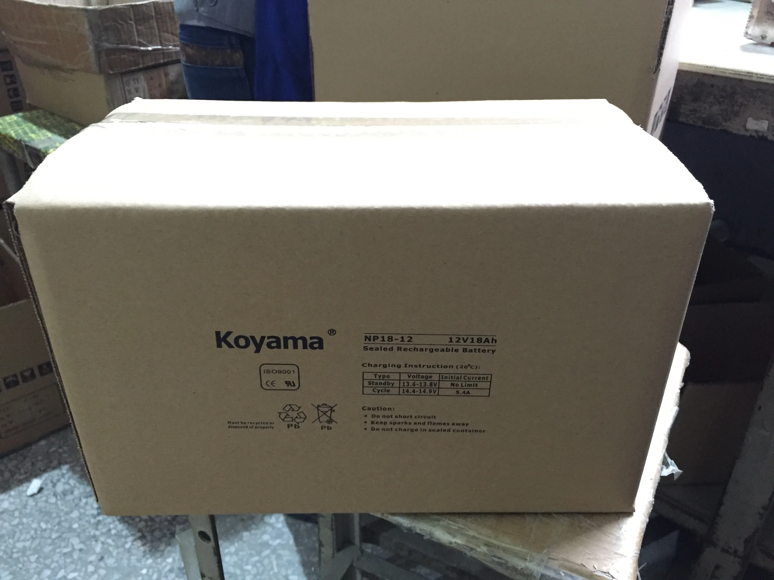 UPS BATTERY 12V 18AH AGM Lead Acid Battery For Lights, Jump Starter