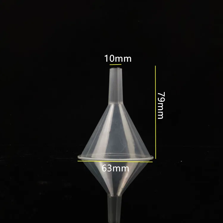 Chinese manufacturer custom laboratory 30ML 50ML 60ML 90ML mini plastic funnel