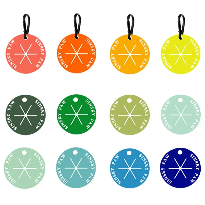 SinSky Customized Logo Silicon Poop Pal Portable Hands Free PVC Rubber Waste Bag Carrier Stylish Waterproof Dog Poop Bag Holder